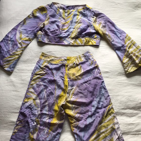 🎀📸Germaine & Jane 100% Silk Tropical Two Piece Match